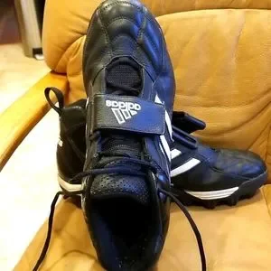 Adidas 2003 Leather cleats size 11.5 mens. High top all leather heavy duty. Adidas Leather Vintage - Etsy main image 3